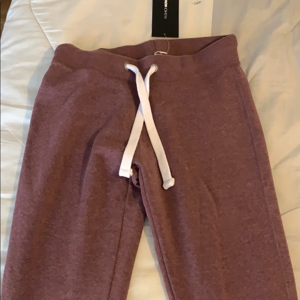 Burgundy joggers